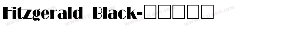 Fitzgerald Black字体转换